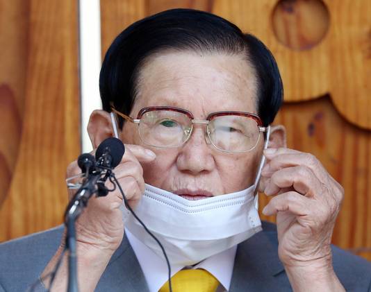 De 88-jarige sekteleider, Lee Man-hee.