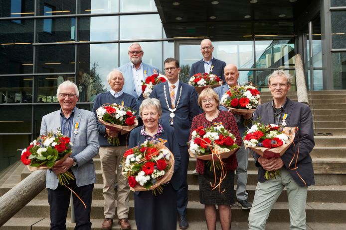 De Berkellanders, die een lintje hebben gekregen. Foto Arjan Gotink