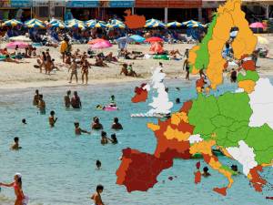 Plusieurs zones d’Italie, de Grèce et de France passent au rouge sur la carte européenne