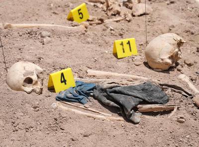 Massagraf ontdekt in Irak uit tijd van Saddam Hoessein: resten van zeker 15 slachtoffers opgegraven