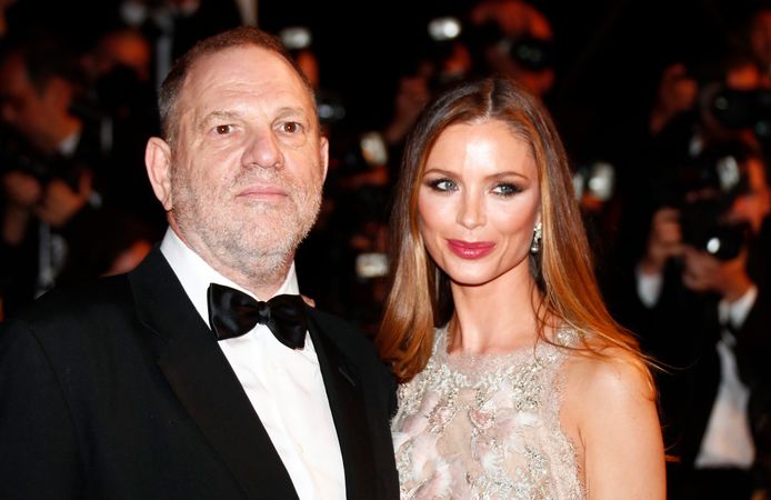 Harvey Weinstein en zijn echtgenote Georgina Chapman. Eveneens in betere tijden.