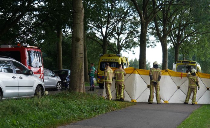 De plek des onheils wordt afgeschermd.