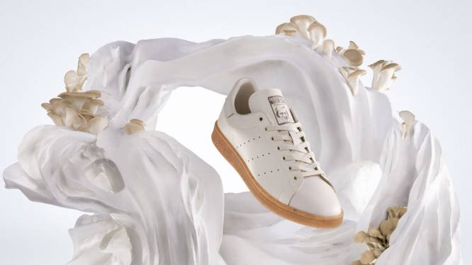 Sneakers van paddenstoelen of van appels? Steeds meer merken gebruiken voedselresten als materiaal