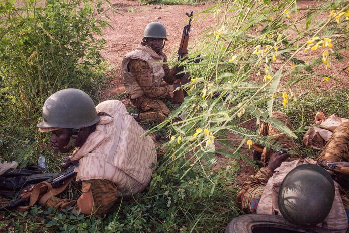 Archieffoto van soldaten uit Burkina Faso.