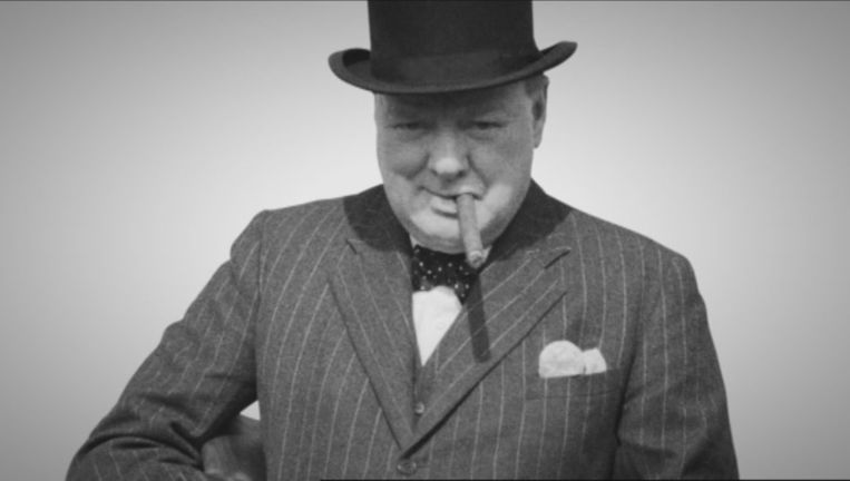 Winston Churchill. Beeld kos