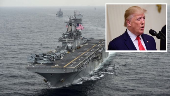 De Iraanse drone zou het Amerikaanse amfibie-aanvalsschip USS Boxer hebben benaderd op een afstand van minder dan een kilometer.