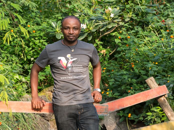 Olivier Nsengimana winnaar van de Future For Nature Award prijs van 2019.