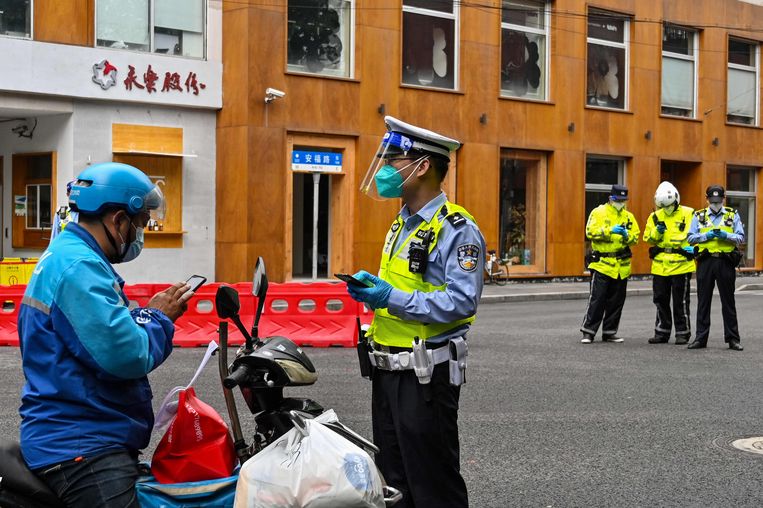 In de megasteden Beijing en Shanghai leidde het keiharde covidbewind tot enorme frustratie en zelfs tot zeldzame openlijke protesten. Beeld AFP