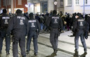 Politie op de been in Rostock.