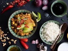 Wat Eten We Vandaag: Mangokip met kokosrijst
