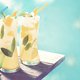 Frisse citroendrank met munt