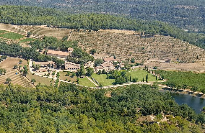 Archiefbeeld. Chateau Miraval, het Franse wijnkasteel van Brad Pitt and Angelina Jolie in het zuiden van Frankrijk. (05/08/17)