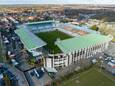 Het Jan Breydelstadion, waar Club en Cercle Brugge hun thuismatchen spelen.
