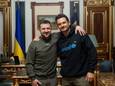 Volodymyr Zelensky en Orlando Bloom.