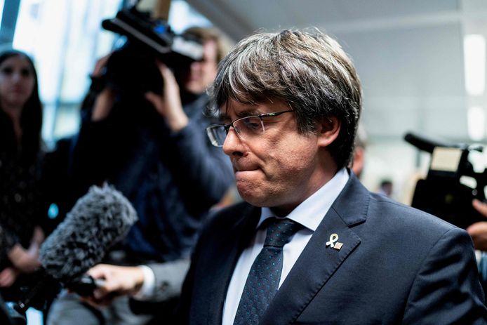 Carles Puigdemont, de voormalige leider van Catalonië. Voorlopig mag hij Sardinië niet verlaten.