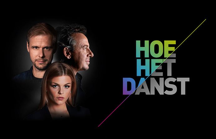 Marco Borsato, Armin Van Buuren en Davina Michelle, die samen ‘Hoe Het Danst’ maakten.