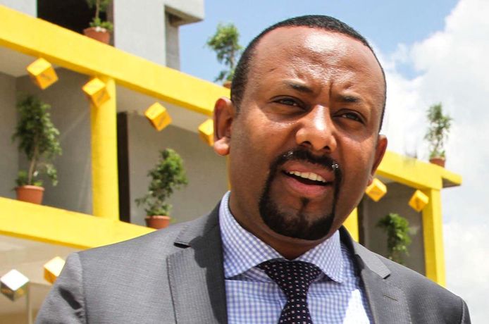 De Ethiopische eerste minister Abiy Ahmed