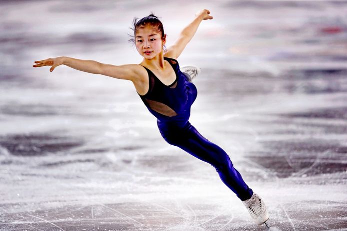 De Noord-Koreaanse kunstschaatster Ryom Tae Ok.