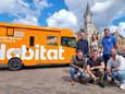 De  mobilehome van Habitat hoopt een stukje te krijgen op een de markt van Poperinge.