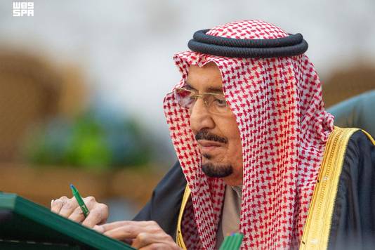 De Saoedische koning Salman.