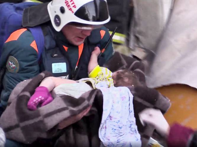 Dodentol van gasexplosie in Russisch appartementsgebouw stijgt naar zeven: baby na 35 uur uit puin gered
