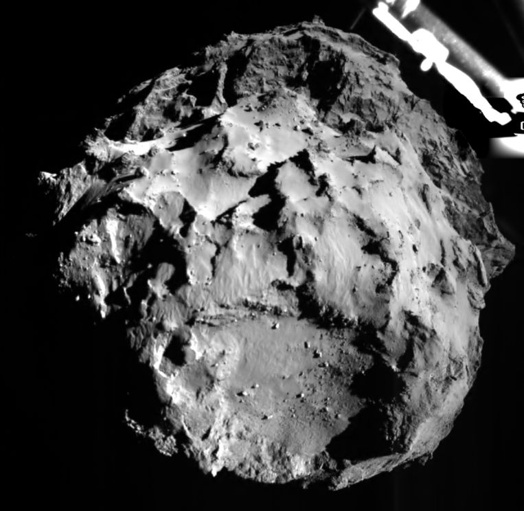 Een beeld van de komeet 67P/Churyumov-Gerasimenko. Beeld AFP