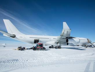 Airbus A340 landt voor het eerst op Antarctica