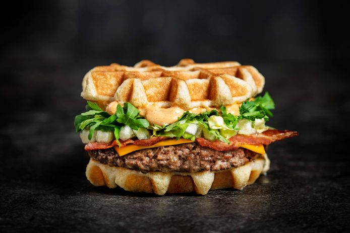 De nieuwe wafelhamburger van de fastfoodketen Quick.