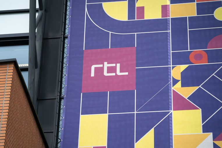 Logo van RTL op het Mediapark. Beeld ANP