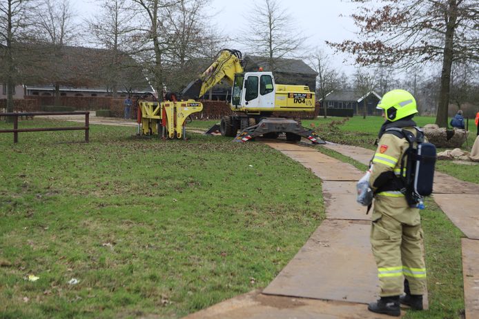 In Hoevelaken is een gaslekkage ontstaan