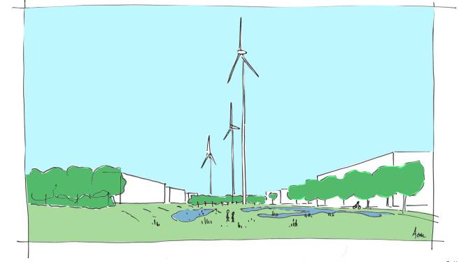 Drie heel grote windmolens Heesch West mogelijk van de baan, maar ‘Eerlijk over Heesch West’ ook niet blij met alternatief