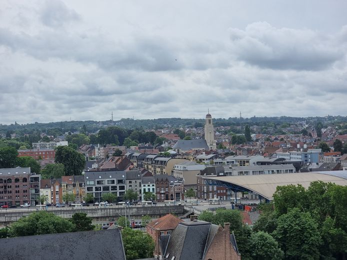 Op de Skywatch kreeg je in Halle het zondag een mooi zicht op de stad.