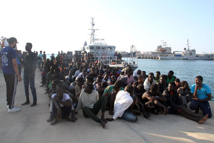 Eerder deze week onderschepte de Libische kustwacht ook al migranten.