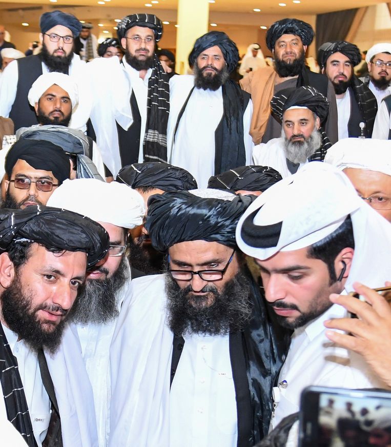 Moellah Abdoel Ghani Baradar sloot namens de Taliban vrede met de VS. Beeld EPA
