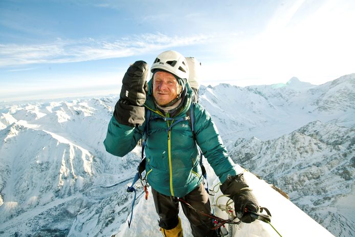 Tomasz Mackiewicz tijdens een expeditie op de Nanga Parbat in 2014.