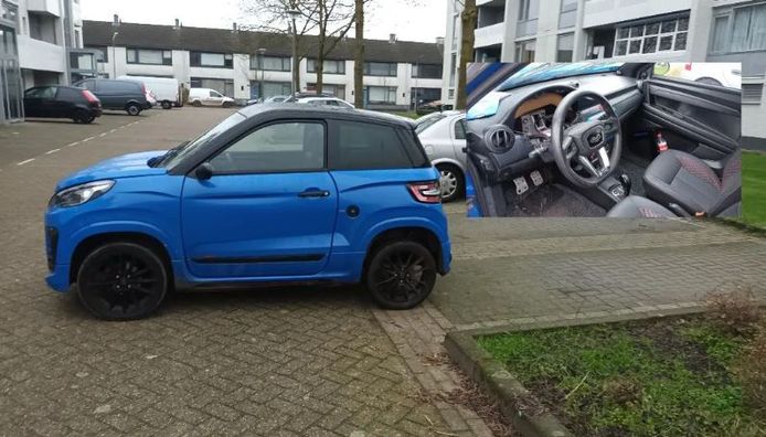De auto van Toeterjan werd in de nacht van maandag op dinsdag opengebroken.