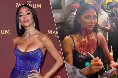 LOOK. Nicole Scherzinger makes her Broadway debut: drenched in blood and barefoot, she greets fans