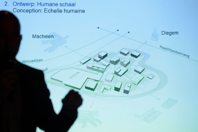 Réunion de la commission de concertation à propos du dossier du complexe pénitentiaire de Haren, en 2015