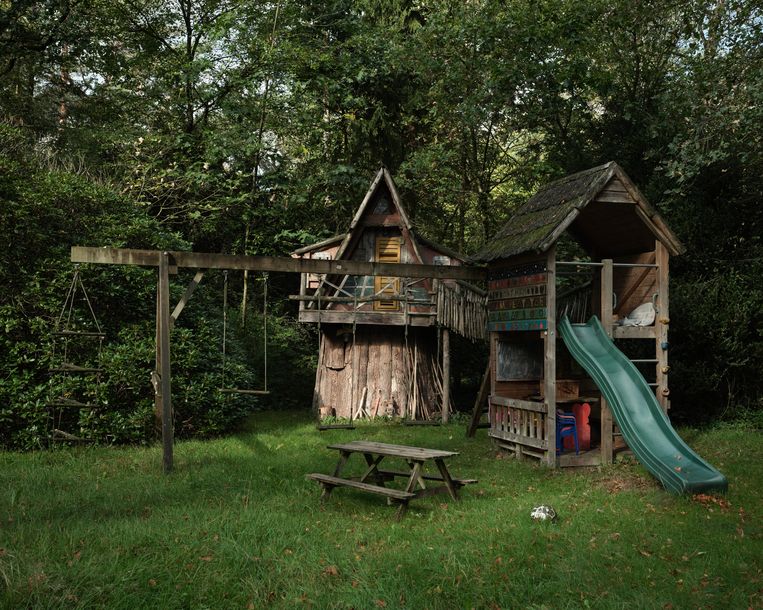 De boomhut.
 Beeld Erik Smits