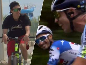 Jonge mountainbiker waagt even zijn kans in het peloton en Alaphilippe nog bejubeld: de momenten van Giro-rit 13