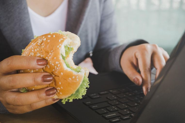 Eten tijdens het werk: