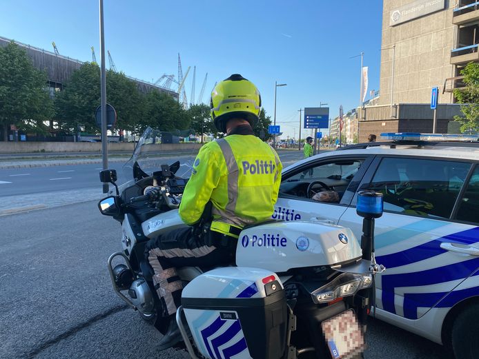 De politie hield een controle tegen alcohol en drugs in het verkeer.