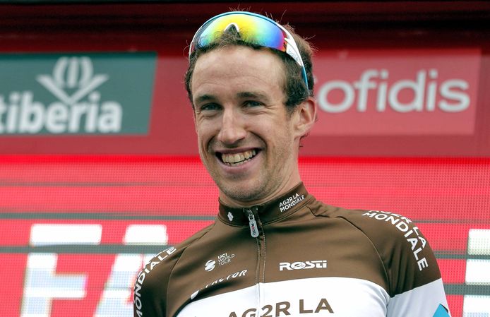 Geniez vorig jaar op het podium in de Vuelta.