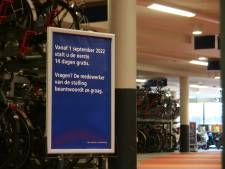 Station in Deventer geeft ‘14 dagen gratis fietsen stallen’ aan, maar dat kon toch al voor niets? 