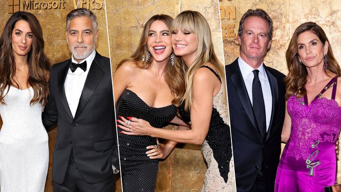 George en Amal Clooney, Heidi Klum en Sofia Vergara, Cindy Crawford en Rande Gerber