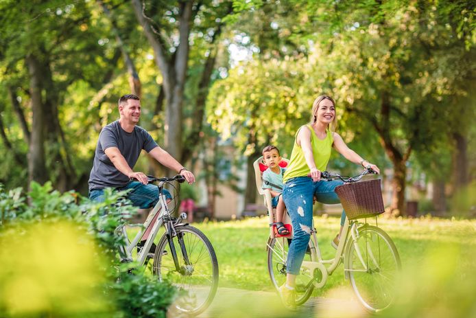 Illustration. Des aménagements favoriseront les déplacements à pied, à vélo ou en véhicule électrique au sein du village.