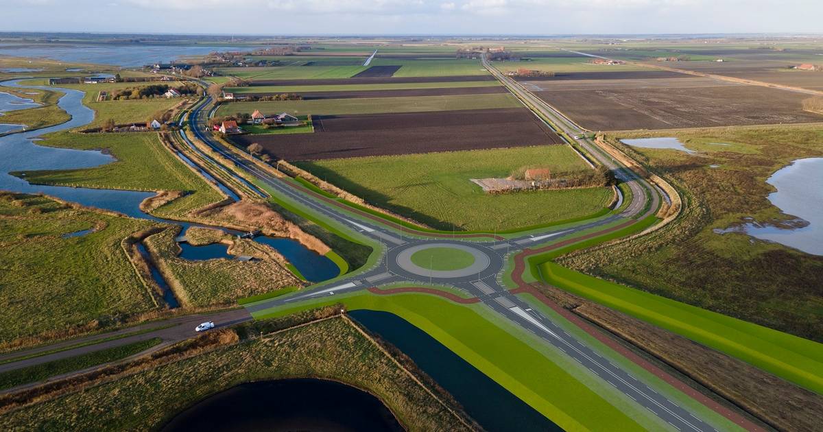 N59 weekend dicht voor aansluiting rotonde bij Zwaardweg in Kerkwerve