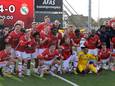 AZ viert de winst op Real Madrid.
