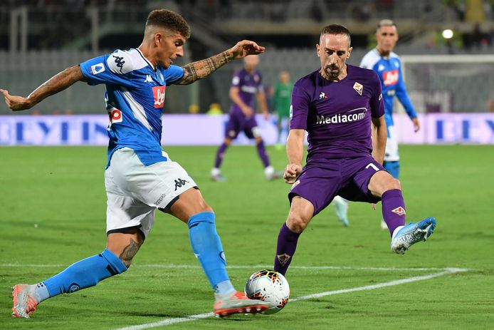 Franck Ribéry in het shirt van Fiorentina.
