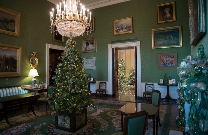 The Green Room in kerstsfeer.